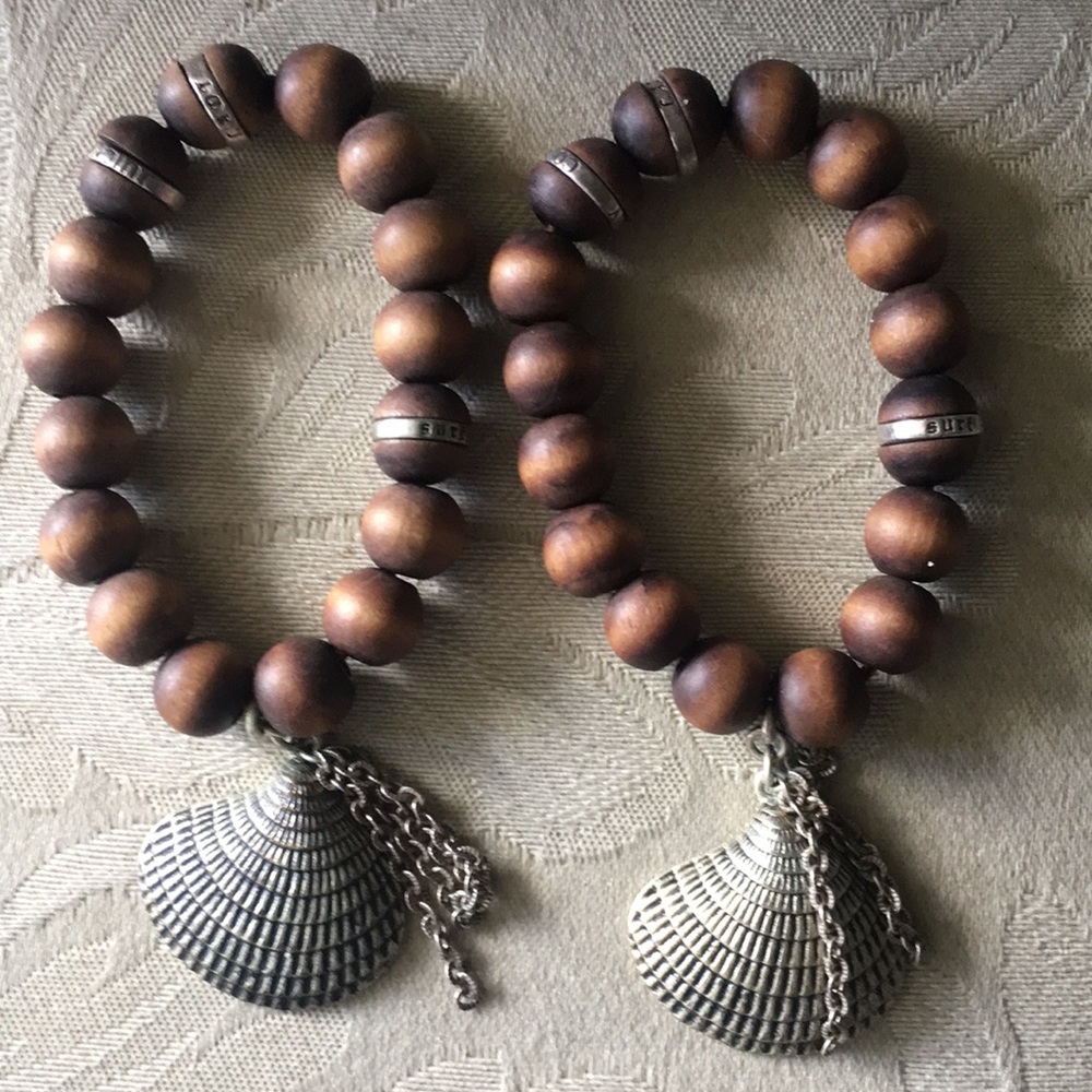 Juicy couture wood bead bracelet s